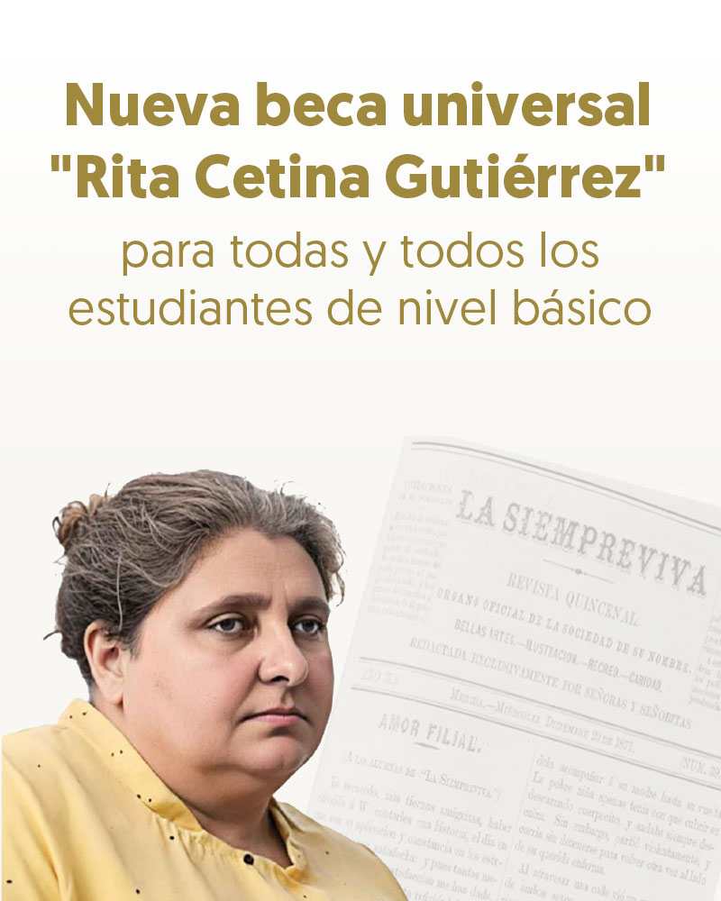 Beca Rita Cetina Gutiérrez Bienestar Universal Básico